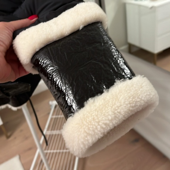 Moose Knuckles Churchbridge ShearlingTrim Down Moto Jacket NEW NO TAGS sizeSmall - Picture 7 of 16